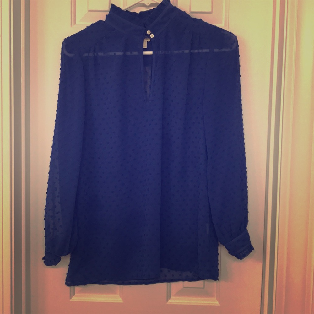 Jcrew texture keyhole blouse
